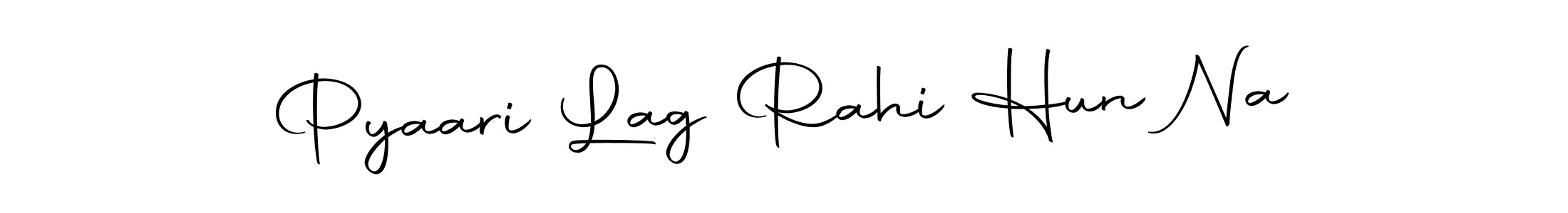 The best way (Autography-DOLnW) to make a short signature is to pick only two or three words in your name. The name Pyaari Lag Rahi Hun Na include a total of six letters. For converting this name. Pyaari Lag Rahi Hun Na signature style 10 images and pictures png