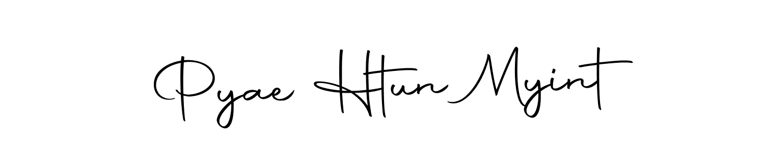You should practise on your own different ways (Autography-DOLnW) to write your name (Pyae Htun Myint) in signature. don't let someone else do it for you. Pyae Htun Myint signature style 10 images and pictures png
