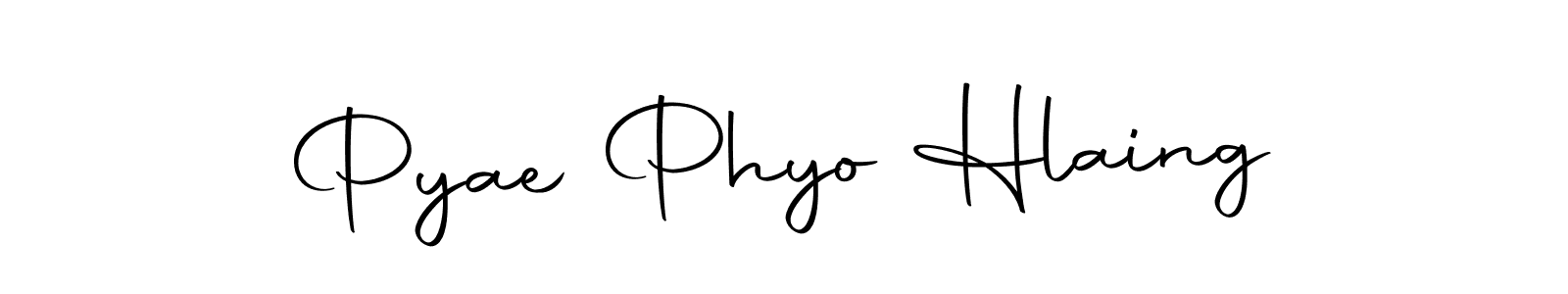 Design your own signature with our free online signature maker. With this signature software, you can create a handwritten (Autography-DOLnW) signature for name Pyae Phyo Hlaing. Pyae Phyo Hlaing signature style 10 images and pictures png