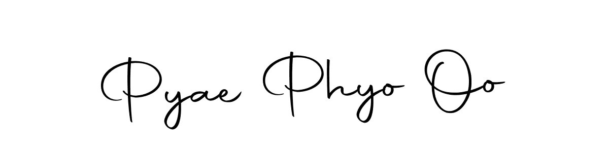 The best way (Autography-DOLnW) to make a short signature is to pick only two or three words in your name. The name Pyae Phyo Oo include a total of six letters. For converting this name. Pyae Phyo Oo signature style 10 images and pictures png