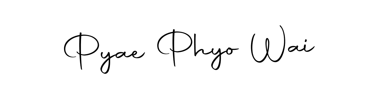 Create a beautiful signature design for name Pyae Phyo Wai. With this signature (Autography-DOLnW) fonts, you can make a handwritten signature for free. Pyae Phyo Wai signature style 10 images and pictures png