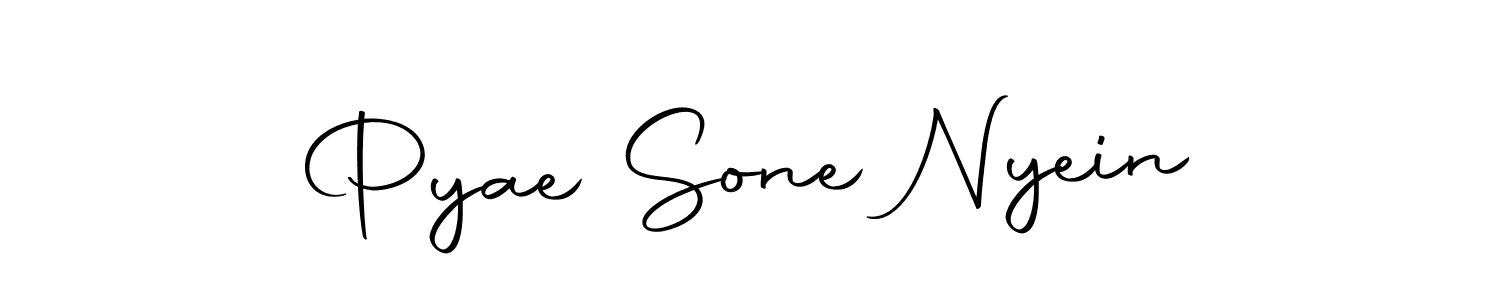 Create a beautiful signature design for name Pyae Sone Nyein. With this signature (Autography-DOLnW) fonts, you can make a handwritten signature for free. Pyae Sone Nyein signature style 10 images and pictures png