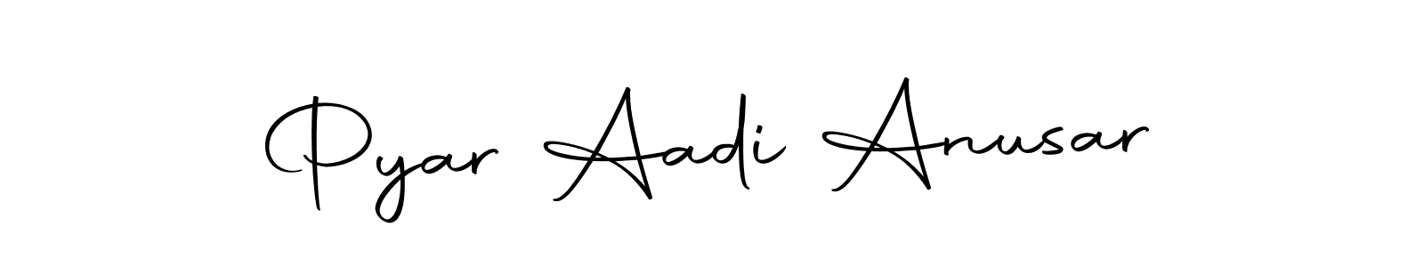 The best way (Autography-DOLnW) to make a short signature is to pick only two or three words in your name. The name Pyar Aadi Anusar include a total of six letters. For converting this name. Pyar Aadi Anusar signature style 10 images and pictures png