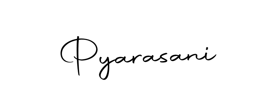 Design your own signature with our free online signature maker. With this signature software, you can create a handwritten (Autography-DOLnW) signature for name Pyarasani. Pyarasani signature style 10 images and pictures png