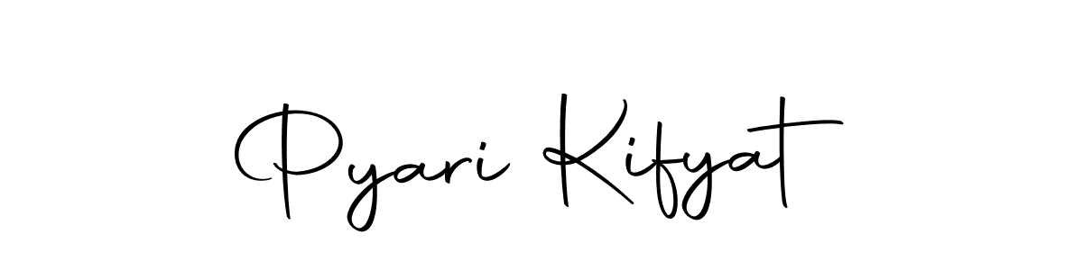 Use a signature maker to create a handwritten signature online. With this signature software, you can design (Autography-DOLnW) your own signature for name Pyari Kifyat. Pyari Kifyat signature style 10 images and pictures png