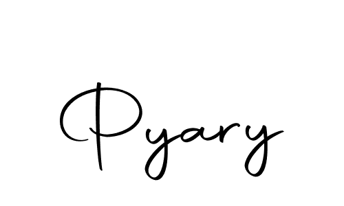 Design your own signature with our free online signature maker. With this signature software, you can create a handwritten (Autography-DOLnW) signature for name Pyary. Pyary signature style 10 images and pictures png