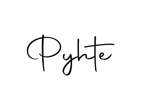 Create a beautiful signature design for name Pyhte. With this signature (Autography-DOLnW) fonts, you can make a handwritten signature for free. Pyhte signature style 10 images and pictures png