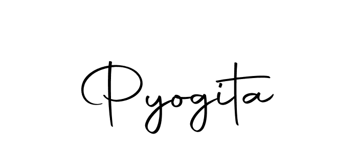 The best way (Autography-DOLnW) to make a short signature is to pick only two or three words in your name. The name Pyogita include a total of six letters. For converting this name. Pyogita signature style 10 images and pictures png