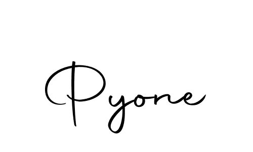 Design your own signature with our free online signature maker. With this signature software, you can create a handwritten (Autography-DOLnW) signature for name Pyone. Pyone signature style 10 images and pictures png