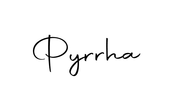 Similarly Autography-DOLnW is the best handwritten signature design. Signature creator online .You can use it as an online autograph creator for name Pyrrha. Pyrrha signature style 10 images and pictures png