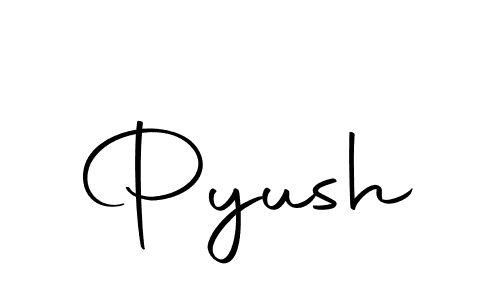 How to make Pyush signature? Autography-DOLnW is a professional autograph style. Create handwritten signature for Pyush name. Pyush signature style 10 images and pictures png
