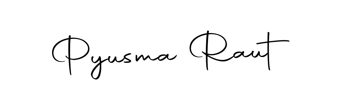 Design your own signature with our free online signature maker. With this signature software, you can create a handwritten (Autography-DOLnW) signature for name Pyusma Raut. Pyusma Raut signature style 10 images and pictures png