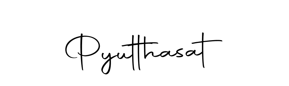 Use a signature maker to create a handwritten signature online. With this signature software, you can design (Autography-DOLnW) your own signature for name Pyutthasat. Pyutthasat signature style 10 images and pictures png