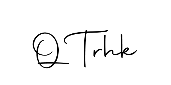 Also we have Q Trhk name is the best signature style. Create professional handwritten signature collection using Autography-DOLnW autograph style. Q Trhk signature style 10 images and pictures png