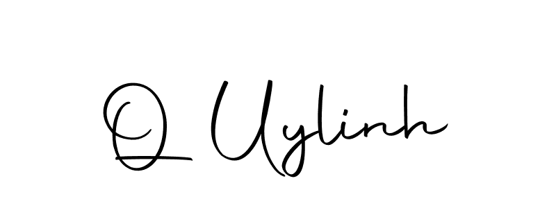 Design your own signature with our free online signature maker. With this signature software, you can create a handwritten (Autography-DOLnW) signature for name Q Uylinh. Q Uylinh signature style 10 images and pictures png