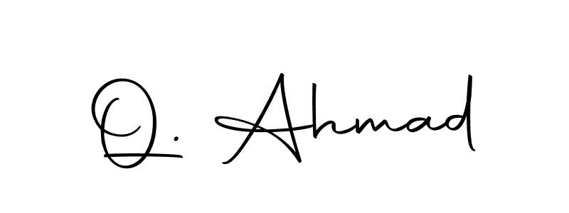 Make a beautiful signature design for name Q. Ahmad. Use this online signature maker to create a handwritten signature for free. Q. Ahmad signature style 10 images and pictures png