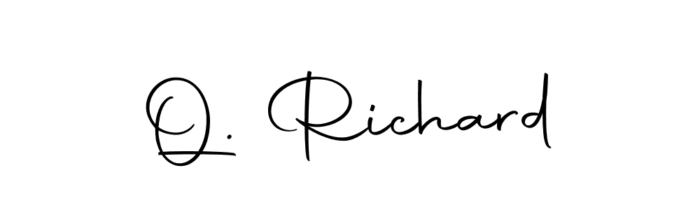 Make a beautiful signature design for name Q. Richard. With this signature (Autography-DOLnW) style, you can create a handwritten signature for free. Q. Richard signature style 10 images and pictures png