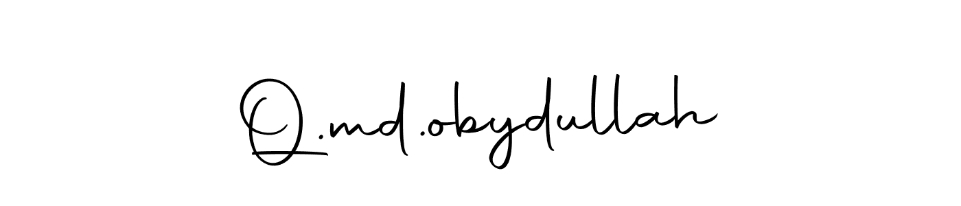 Make a beautiful signature design for name Q.md.obydullah. Use this online signature maker to create a handwritten signature for free. Q.md.obydullah signature style 10 images and pictures png
