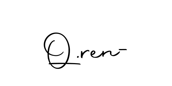 Make a beautiful signature design for name Q.ren-. With this signature (Autography-DOLnW) style, you can create a handwritten signature for free. Q.ren- signature style 10 images and pictures png
