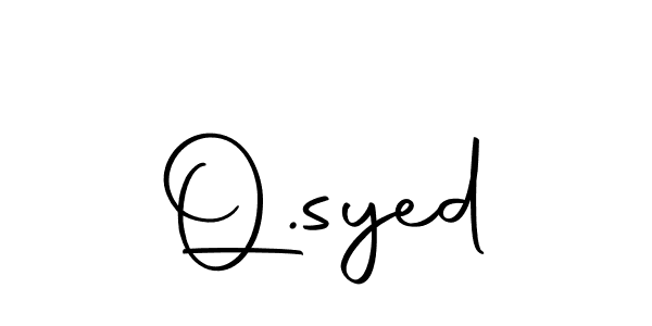 Create a beautiful signature design for name Q.syed. With this signature (Autography-DOLnW) fonts, you can make a handwritten signature for free. Q.syed signature style 10 images and pictures png