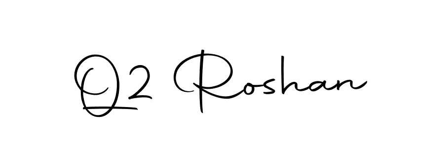 Design your own signature with our free online signature maker. With this signature software, you can create a handwritten (Autography-DOLnW) signature for name Q2 Roshan. Q2 Roshan signature style 10 images and pictures png