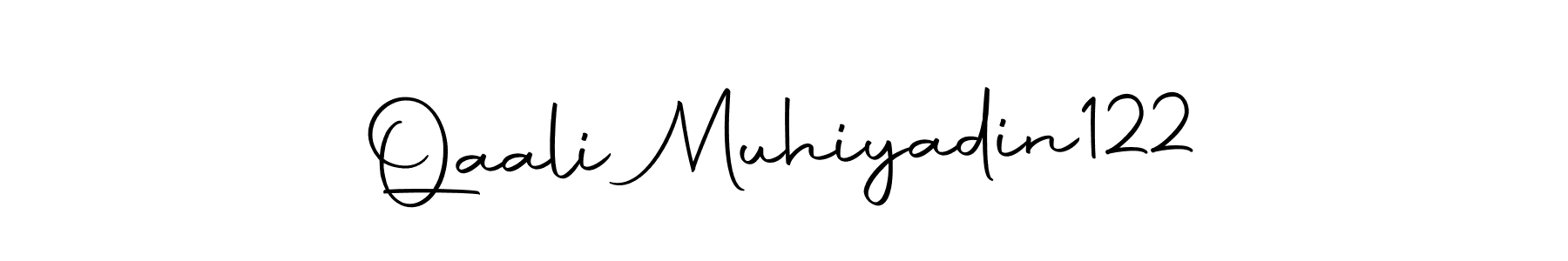 Qaali Muhiyadin122 stylish signature style. Best Handwritten Sign (Autography-DOLnW) for my name. Handwritten Signature Collection Ideas for my name Qaali Muhiyadin122. Qaali Muhiyadin122 signature style 10 images and pictures png