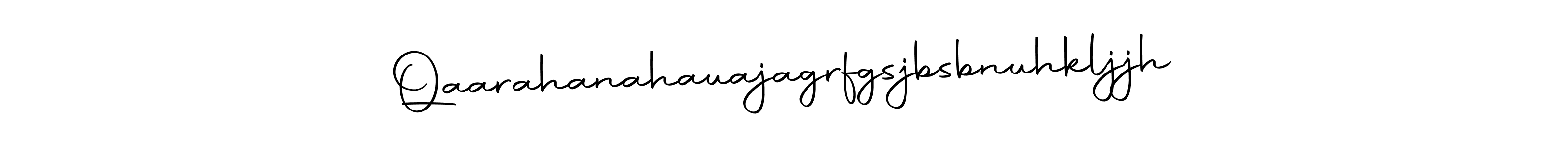 Make a beautiful signature design for name Qaarahanahauajagrfgsjbsbnuhkljjh. Use this online signature maker to create a handwritten signature for free. Qaarahanahauajagrfgsjbsbnuhkljjh signature style 10 images and pictures png