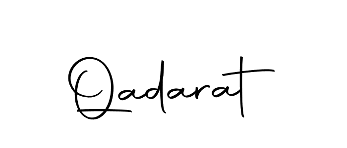 Create a beautiful signature design for name Qadarat. With this signature (Autography-DOLnW) fonts, you can make a handwritten signature for free. Qadarat signature style 10 images and pictures png