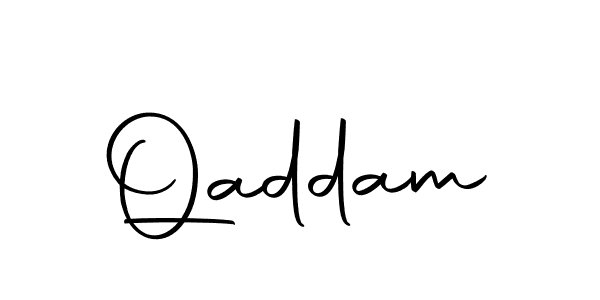 Design your own signature with our free online signature maker. With this signature software, you can create a handwritten (Autography-DOLnW) signature for name Qaddam. Qaddam signature style 10 images and pictures png