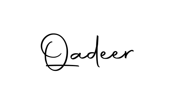 Design your own signature with our free online signature maker. With this signature software, you can create a handwritten (Autography-DOLnW) signature for name Qadeer. Qadeer signature style 10 images and pictures png