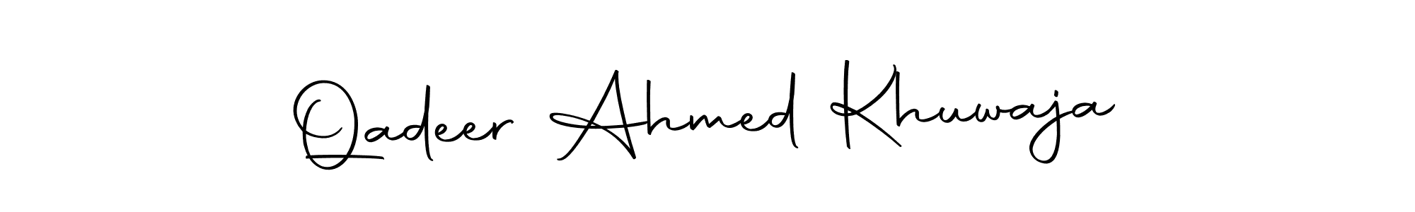 It looks lik you need a new signature style for name Qadeer Ahmed Khuwaja. Design unique handwritten (Autography-DOLnW) signature with our free signature maker in just a few clicks. Qadeer Ahmed Khuwaja signature style 10 images and pictures png