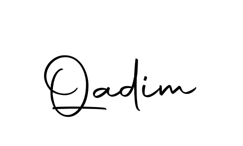 Design your own signature with our free online signature maker. With this signature software, you can create a handwritten (Autography-DOLnW) signature for name Qadim. Qadim signature style 10 images and pictures png