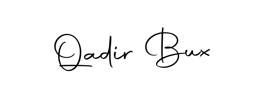 Use a signature maker to create a handwritten signature online. With this signature software, you can design (Autography-DOLnW) your own signature for name Qadir Bux. Qadir Bux signature style 10 images and pictures png