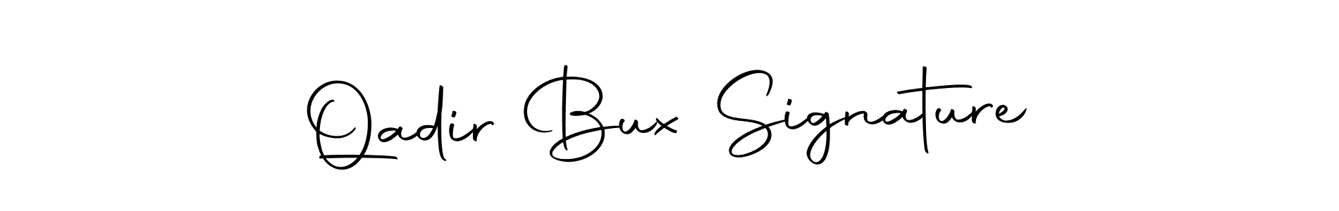 Make a beautiful signature design for name Qadir Bux Signature. Use this online signature maker to create a handwritten signature for free. Qadir Bux Signature signature style 10 images and pictures png