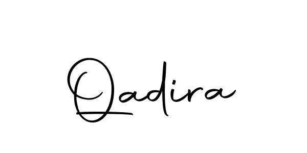 Use a signature maker to create a handwritten signature online. With this signature software, you can design (Autography-DOLnW) your own signature for name Qadira. Qadira signature style 10 images and pictures png