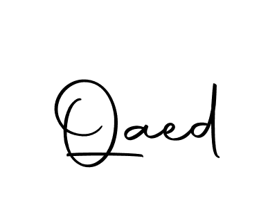 The best way (Autography-DOLnW) to make a short signature is to pick only two or three words in your name. The name Qaed include a total of six letters. For converting this name. Qaed signature style 10 images and pictures png