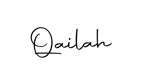 Use a signature maker to create a handwritten signature online. With this signature software, you can design (Autography-DOLnW) your own signature for name Qailah. Qailah signature style 10 images and pictures png