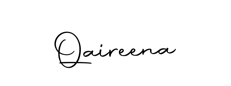 Use a signature maker to create a handwritten signature online. With this signature software, you can design (Autography-DOLnW) your own signature for name Qaireena. Qaireena signature style 10 images and pictures png