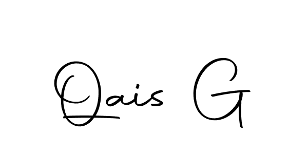 Make a beautiful signature design for name Qais G. With this signature (Autography-DOLnW) style, you can create a handwritten signature for free. Qais G signature style 10 images and pictures png