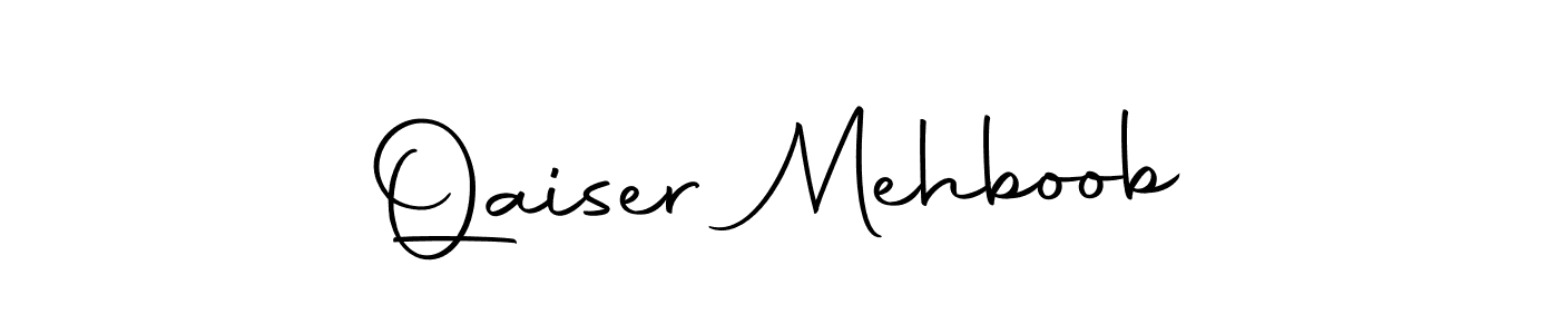 Create a beautiful signature design for name Qaiser Mehboob. With this signature (Autography-DOLnW) fonts, you can make a handwritten signature for free. Qaiser Mehboob signature style 10 images and pictures png