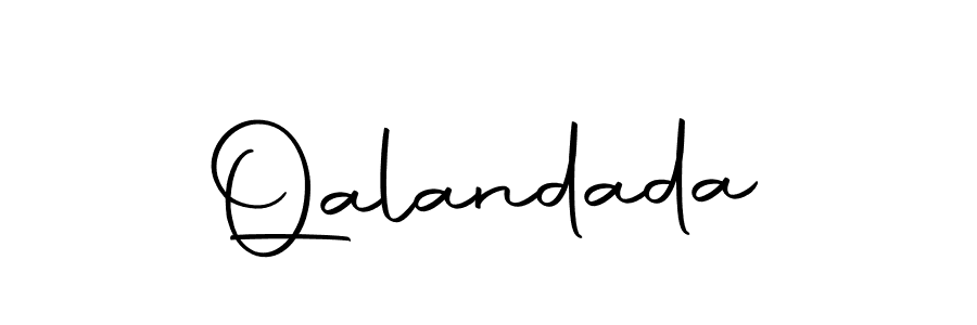 Use a signature maker to create a handwritten signature online. With this signature software, you can design (Autography-DOLnW) your own signature for name Qalandada. Qalandada signature style 10 images and pictures png