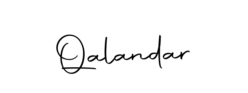 Use a signature maker to create a handwritten signature online. With this signature software, you can design (Autography-DOLnW) your own signature for name Qalandar. Qalandar signature style 10 images and pictures png