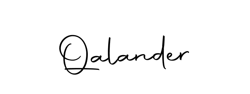 Make a beautiful signature design for name Qalander. Use this online signature maker to create a handwritten signature for free. Qalander signature style 10 images and pictures png