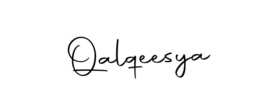 How to make Qalqeesya signature? Autography-DOLnW is a professional autograph style. Create handwritten signature for Qalqeesya name. Qalqeesya signature style 10 images and pictures png