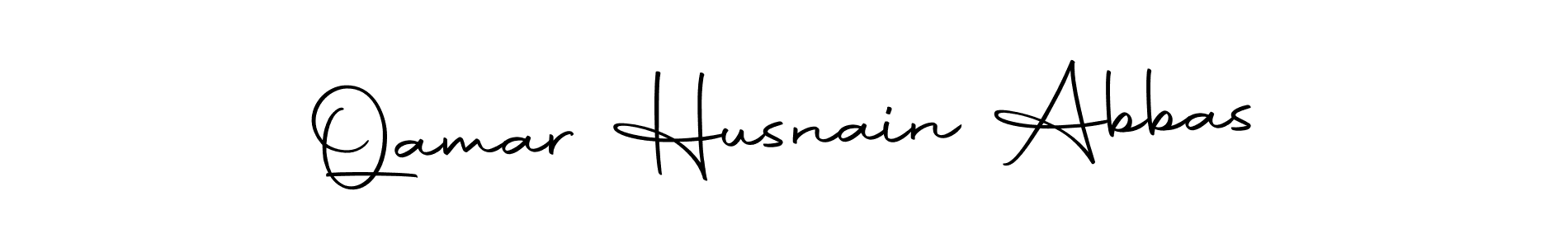 Make a beautiful signature design for name Qamar Husnain Abbas. With this signature (Autography-DOLnW) style, you can create a handwritten signature for free. Qamar Husnain Abbas signature style 10 images and pictures png