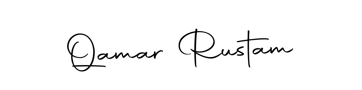 Make a beautiful signature design for name Qamar Rustam. Use this online signature maker to create a handwritten signature for free. Qamar Rustam signature style 10 images and pictures png