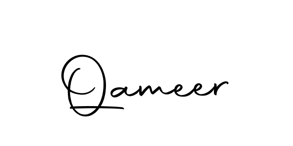 Make a beautiful signature design for name Qameer. Use this online signature maker to create a handwritten signature for free. Qameer signature style 10 images and pictures png