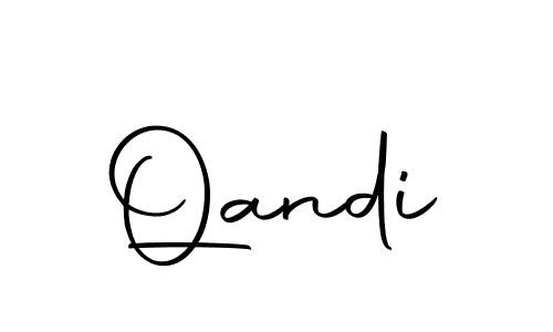 You should practise on your own different ways (Autography-DOLnW) to write your name (Qandi) in signature. don't let someone else do it for you. Qandi signature style 10 images and pictures png