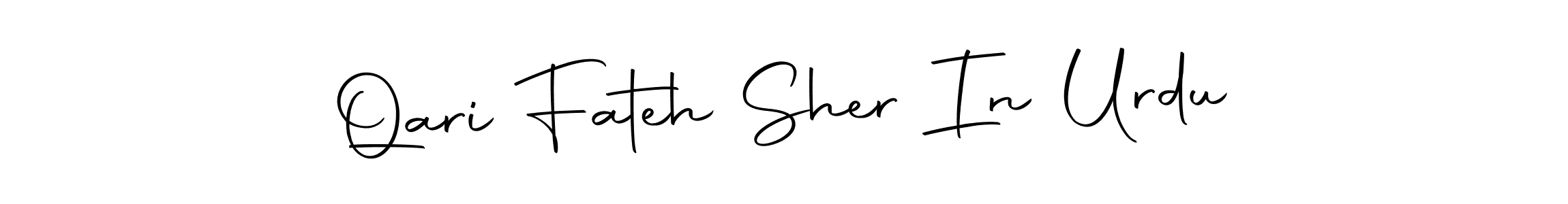 Make a beautiful signature design for name Qari Fateh Sher In Urdu. Use this online signature maker to create a handwritten signature for free. Qari Fateh Sher In Urdu signature style 10 images and pictures png