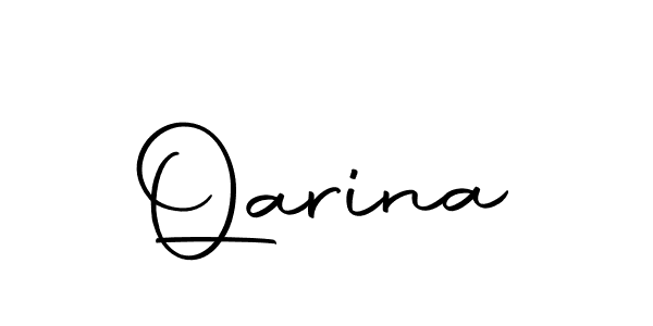 You should practise on your own different ways (Autography-DOLnW) to write your name (Qarina) in signature. don't let someone else do it for you. Qarina signature style 10 images and pictures png